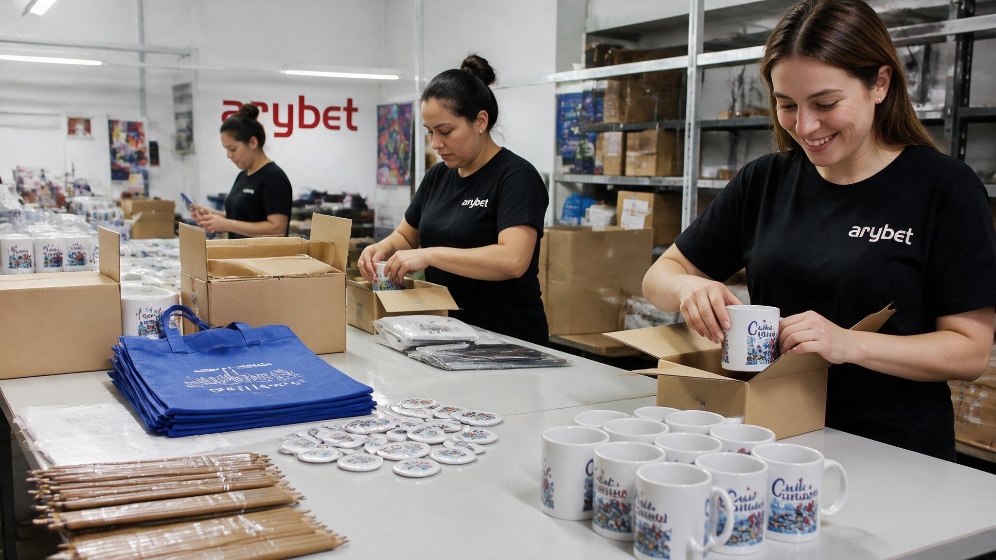 Preparación de artículos promocionales personalizados